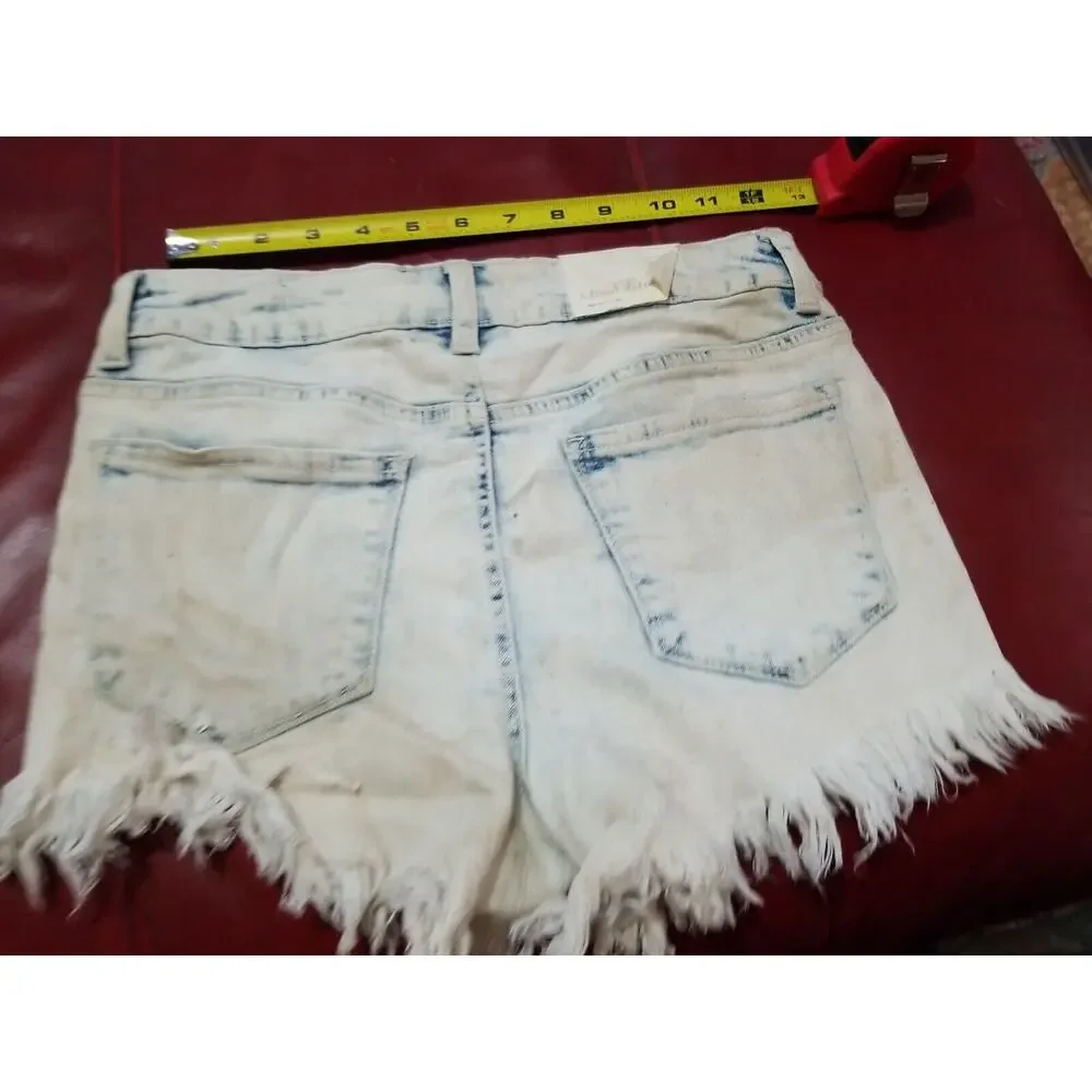 Altarid State Womens‎ Cloud Discolored Frayed Short Cloud Wash Boho 26